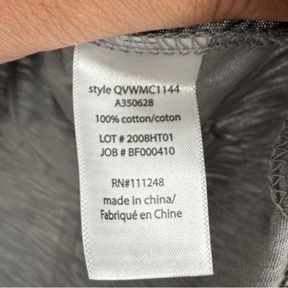 NWT Barefoot Dreams Slub Jersey Dropped Shoulder Tee - Dove Gray - Picture 5 of 6